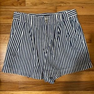 BDG High waisted Striped Shorts